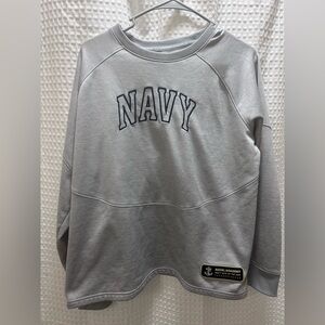 Under Armour Gray Crewneck - Navy Athletics